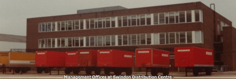 The management offices at the new Distribution Centre in Faraday Road, Swindon, Wiltshire, which opened in 1973