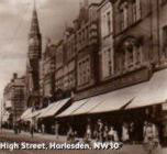 The F. W. Woolworth store in High Street, Harlesden opened in 1911 and closed in 1991 at the end of its lease. (The original store was rather smaller, expanding to this frontage in two stages in the 1920s and 1930s)