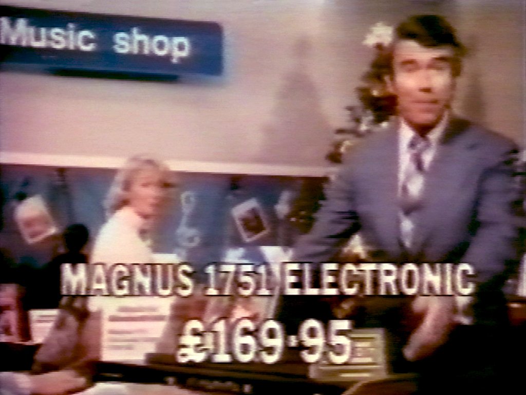 Leslie loved playing with his organ, and starred in the first ever Wonder of Woolworth ad alongside Magnus, a reed organ for £169.95