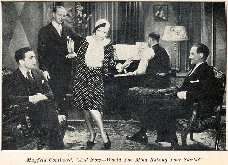 Mayfield teaches Pat to sing in 'The Girl from Woolworth's' (originally published by Efrus & Bennett Inc, New York, 1929)
