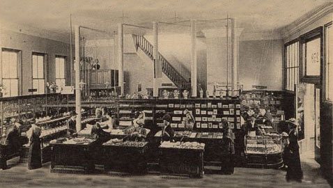 The Interior of the first Woolworth store in New York City in 1897, as recreated in the Museum of the City of New York