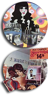 A glimpse of 1967 at Woolworths - Baby Doll cosmetics and Camden Super Budget LPs for 14/6d (72½p)