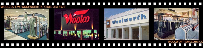 Snapshots of the styling of Woolco and Woolworth 'A' Stores in the layout favoured by Chief Operating Officer W. Robert Harris in the late 1970s
