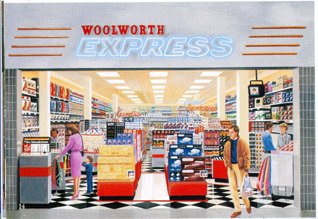 Woolworth Express - a compact store format for malls established in 1989 and extended in 1990