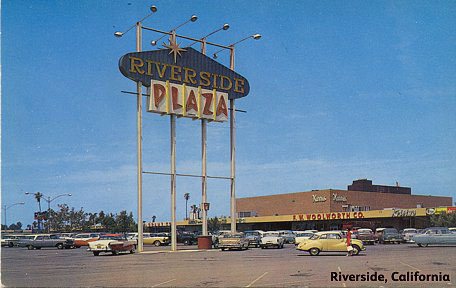 Riverside Plaza, Riverside, California - home to one of more than a hundred new Shopping Center stores for F. W. Woolworth in the 1950s, in a $320m investment programme.