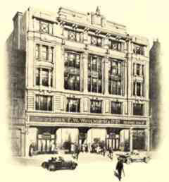 Originally described as "An artist's impression of "a typical Woolworth store, found in High Streets across the British Isles" this engraving shows the flagship Woolworth store in London's Oxford Street, W1.