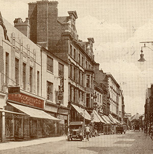 The original F.W. Woolworth store in Gold Street, Northampton, which had opened in September 1915