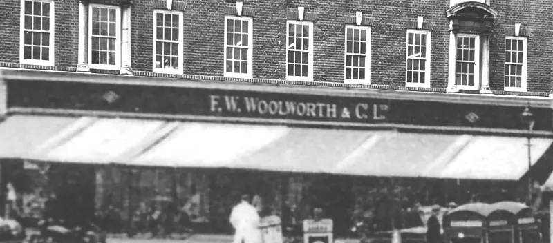 Reskinned with new facing bricks in the style of the early 1940s, Woolworth store 74 Ealing was finally repaired and revitalised in 1957.