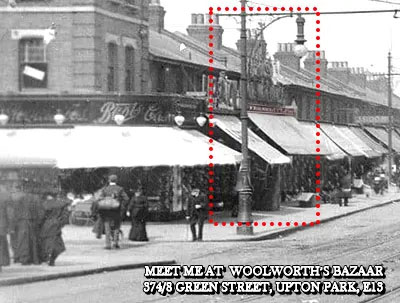 The F.W. Woolworth 3D and 6D Stores in Upton Park, London, E13, which opened on 26 Nov 1927 and was later extended in 1933 and 1957.