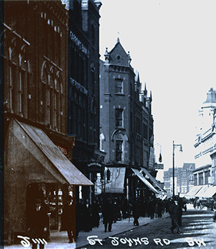 The original F.W. Woolworth store in St. John's Road, Battersea, known to all as Clapham Junction, which opened on 1 August 1914