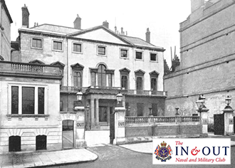 The Naval and Military Club in its former premises in London's Piccadilly was known to Londoners as the 'In and Out Club' because the only signs it carried at streetside were the notices denoting which entrance was for vehicles arriving and which was reserved for those leaving. Today it's one of the British Capital's most expensive private houses.
