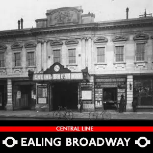 Ealing Broadway Station the main western terminus of the District Line, pictured in c 1930, brought prosperity to the Middlesex Town, attracting offices from the City and the feel of a West London suburb