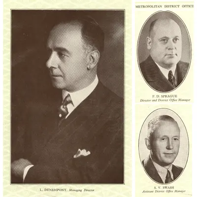 Three old hands were on-hand to open the new annex at Woolworth's in Brixton in November 1937. All had recently taken a step up, with Louis Denempont in day-to-day charge of the whole business as MD in place of William Stepenson, District Manager Fred Sprague a Main Director of the Company, focusing most of his attention on strategic direction, and the previous Brixton Manager Stanley Victor Swash MC amd Bar being groomed for greatness in charge locally as Assistant District Office Manager.