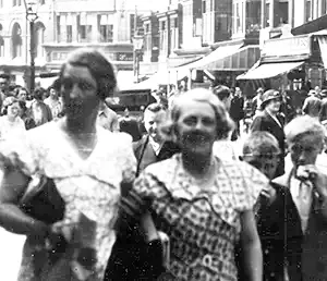 Three generations of the same family at the seaside in the main shopping street outside Woolworth's. Phil Picot's goal was maximise the value of grey pounds at his store in Bognor Regis. After a slow start it proved very lucractive during World War II, as Woolworth took a leading role on the Home Front.